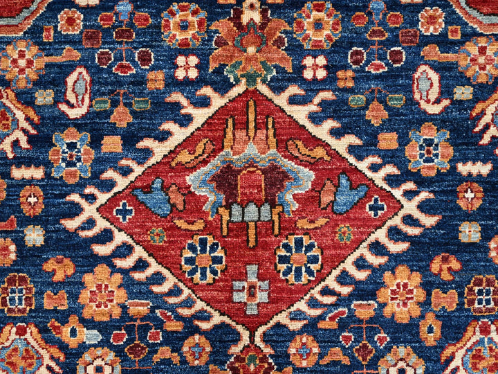 10'0" x 14'4" New Hand Knotted Red Wool Rectangle Oriental Rug - MOA10286583