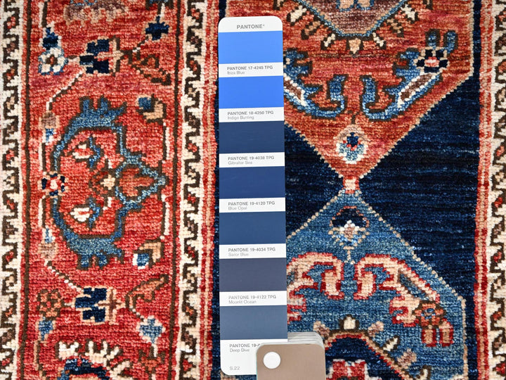 2'0" x 6'1" New Hand Knotted Blue Wool Runner Oriental Rug - MOA10286596