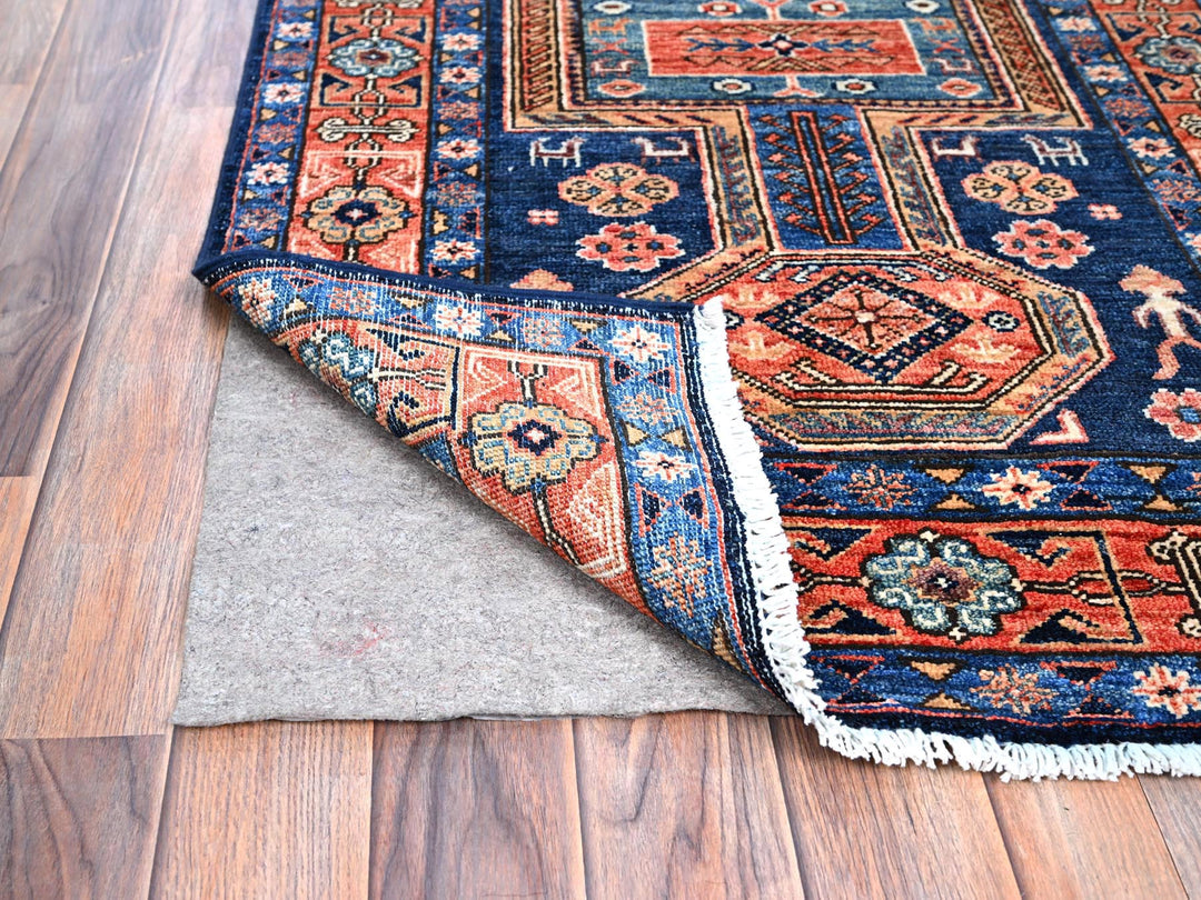 2'9" x 9'1" New Hand Knotted Orange Wool Runner Oriental Rug - MOA10286604