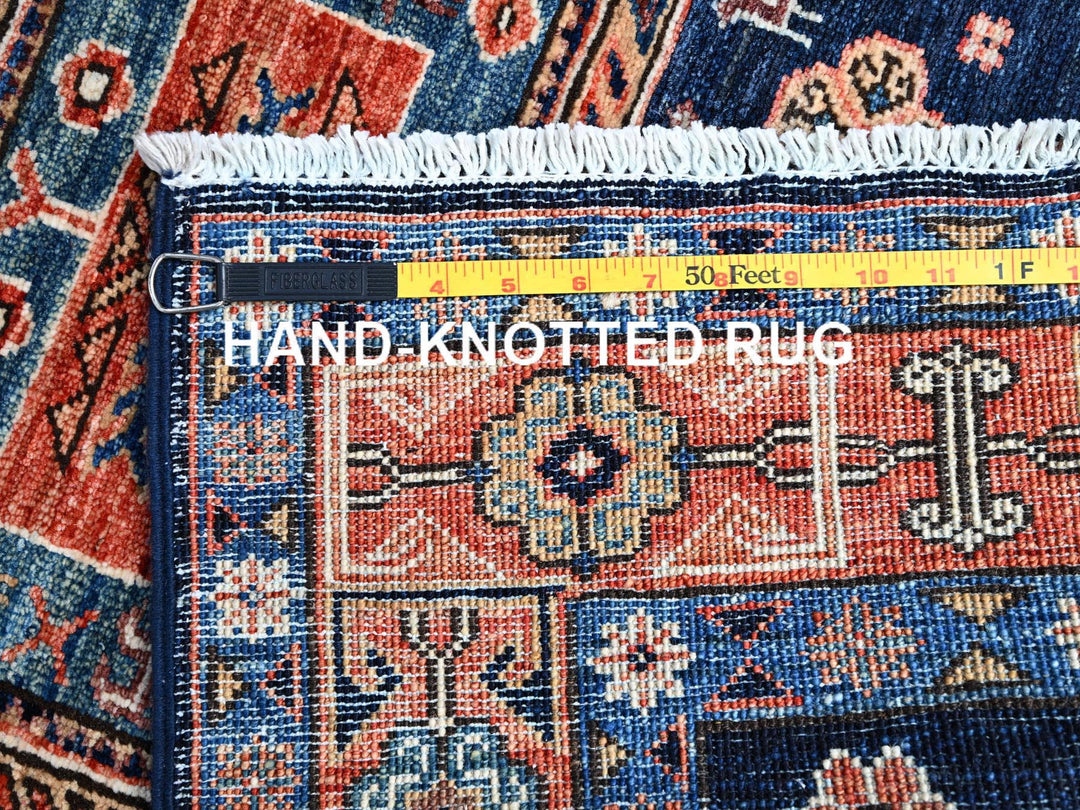 2'9" x 9'1" New Hand Knotted Orange Wool Runner Oriental Rug - MOA10286604