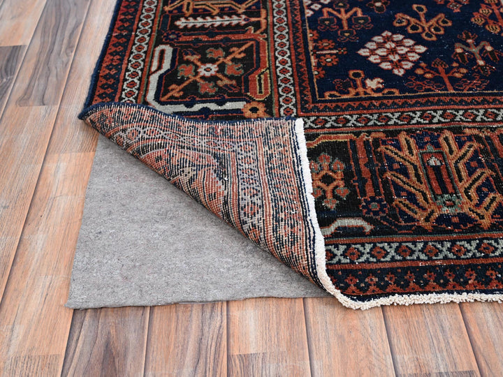 8'1" x 11'3" Vintage Hand Knotted Red Wool Rectangle Oriental Rug - MOA10286615