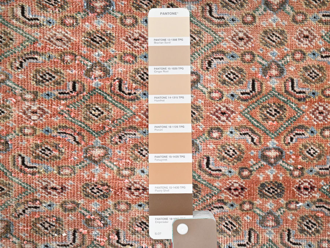 2'5" x 3'8" Vintage Hand Knotted Brown Wool Rectangle Oriental Rug - MOA10286683