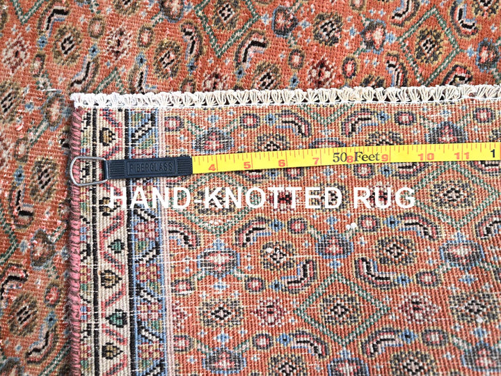 2'5" x 3'8" Vintage Hand Knotted Brown Wool Rectangle Oriental Rug - MOA10286683