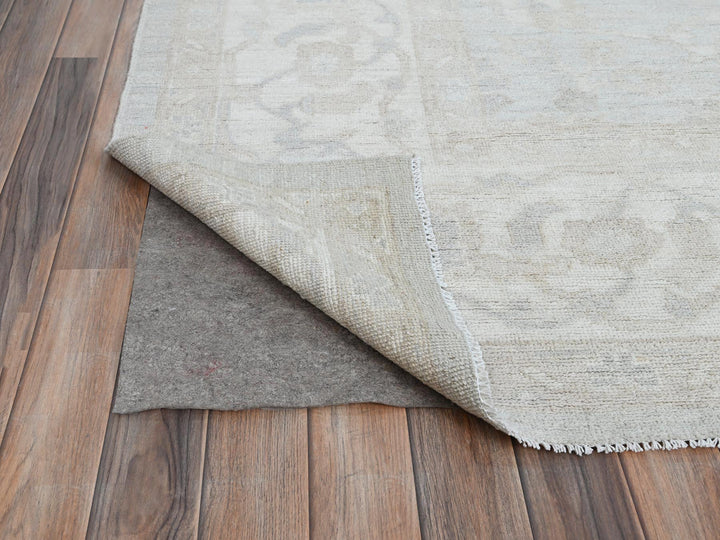 9'1" x 12'0" New Hand Knotted Grey Wool Rectangle Oriental Rug - MOA10286705