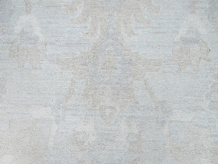 9'1" x 12'0" New Hand Knotted Grey Wool Rectangle Oriental Rug - MOA10286705