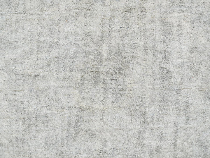 8'1" x 9'11" New Hand Knotted Grey Wool Rectangle Oriental Rug - MOA10286709