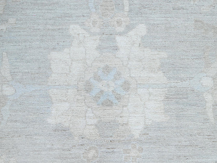 7'11" x 9'8" New Hand Knotted Ivory Wool Rectangle Oriental Rug - MOA10286710