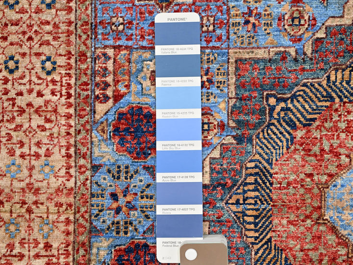 4'0" x 6'5" New Hand Knotted Blue Wool Rectangle Oriental Rug - MOA10286746