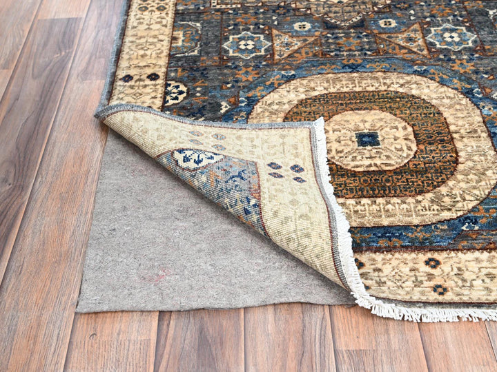 2'8" x 9'10" New Hand Knotted Grey Wool Runner Oriental Rug - MOA10286752