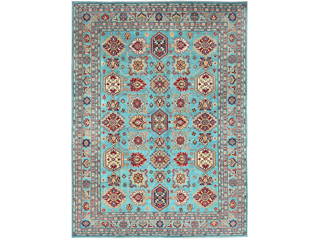 8'11" x 12'1" New Hand Knotted Blue Wool Rectangle Oriental Rug - MOA10286765