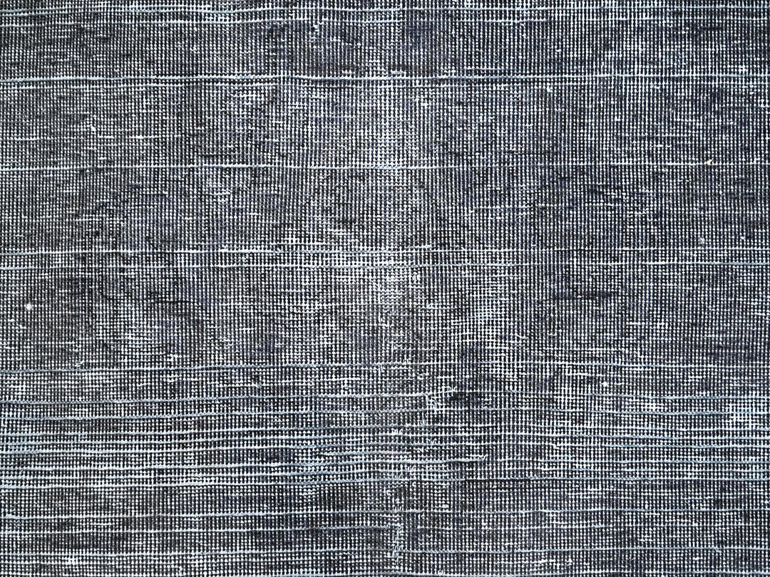 9'6" x 12'4" Vintage Hand Knotted Grey Wool Rectangle Oriental Rug - MOA10286931