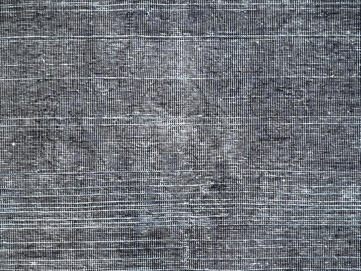 9'6" x 12'4" Vintage Hand Knotted Grey Wool Rectangle Oriental Rug - MOA10286931