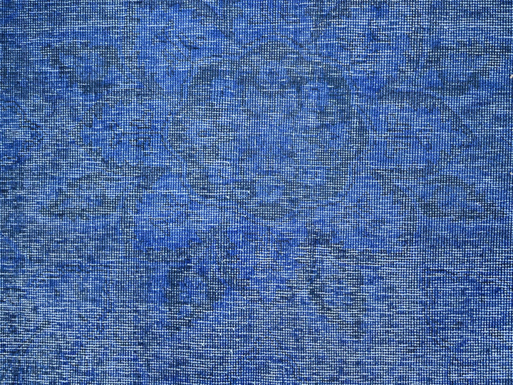 9'11" x 12'7" Vintage Hand Knotted Overdyed Wool Rectangle Oriental Rug - MOA10286933