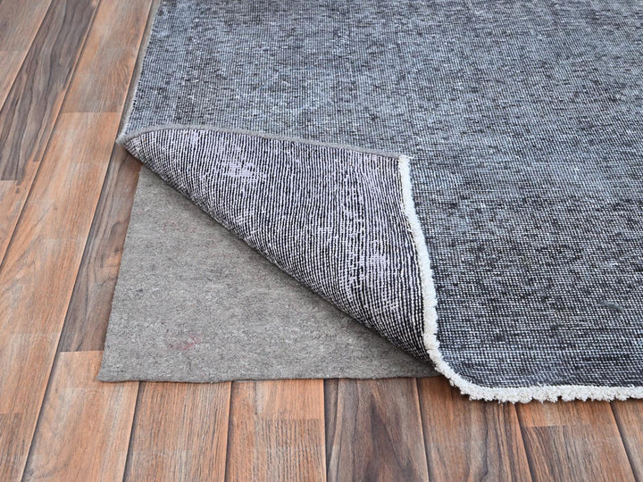 9'9" x 12'7" Vintage Hand Knotted Grey Wool Rectangle Oriental Rug - MOA10286935