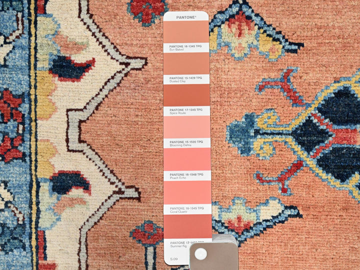 8'11" x 11'10" New Hand Knotted Red Wool Rectangle Oriental Rug - MOA10286952