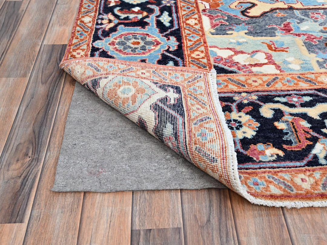 9'2" x 11'8" New Hand Knotted Pink Wool Rectangle Oriental Rug - MOA10286955
