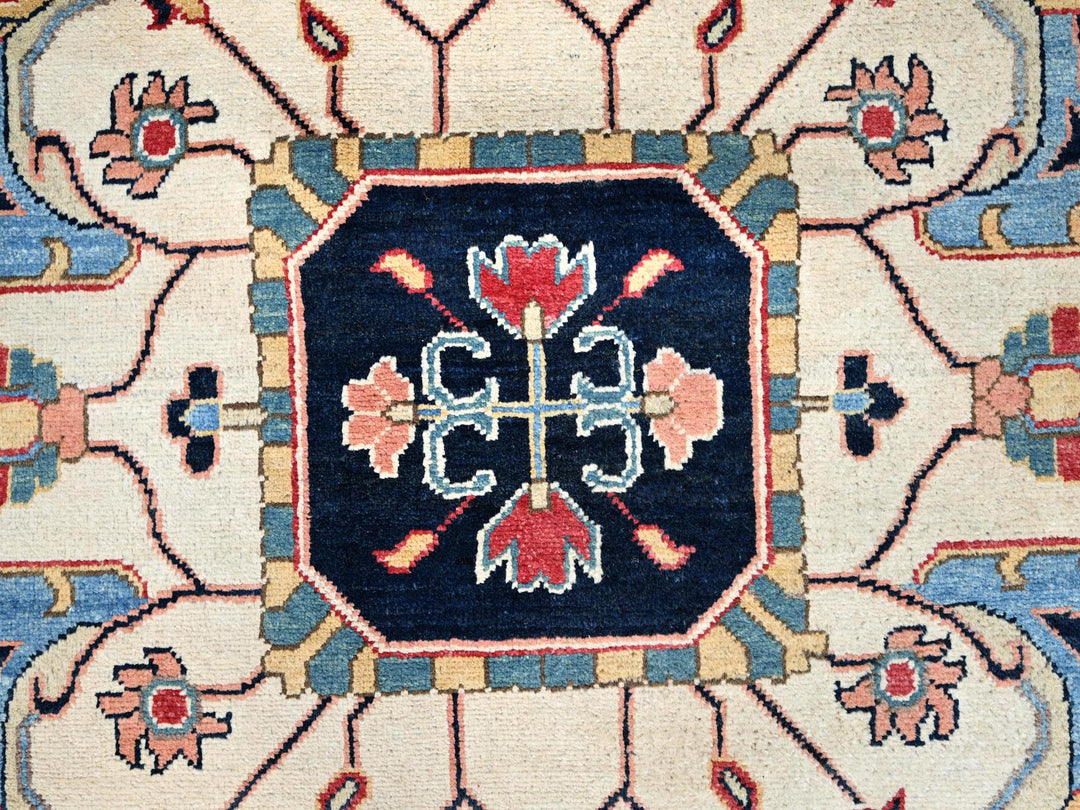 12'1" x 15'9" New Hand Knotted Red Wool Rectangle Oriental Rug - MOA10286960