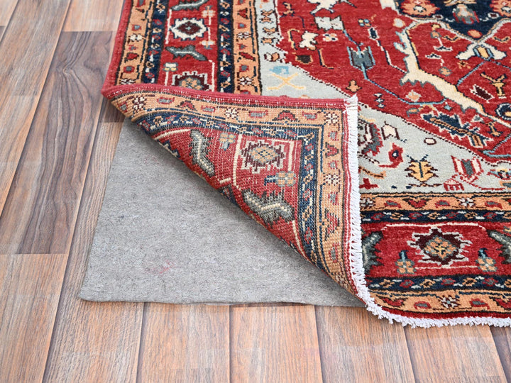 4'0" x 5'10" New Hand Knotted Grey Wool Rectangle Oriental Rug - MOA10286967
