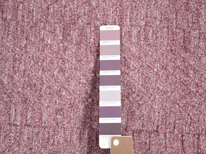 8'0" x 10'1" New Hand Loomed Purple Wool Rectangle Oriental Rug - MOA10287020
