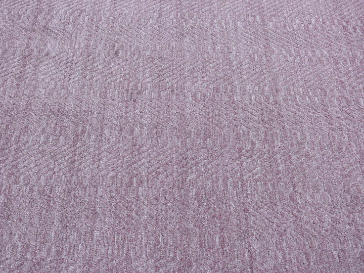 8'0" x 10'1" New Hand Loomed Purple Wool Rectangle Oriental Rug - MOA10287020