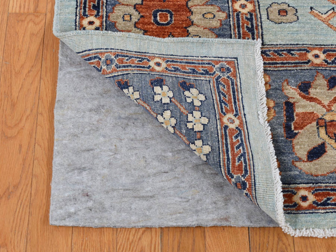 8'2" x 10'0" New Hand Knotted Grey Wool Rectangle Oriental Rug - MOA10287053