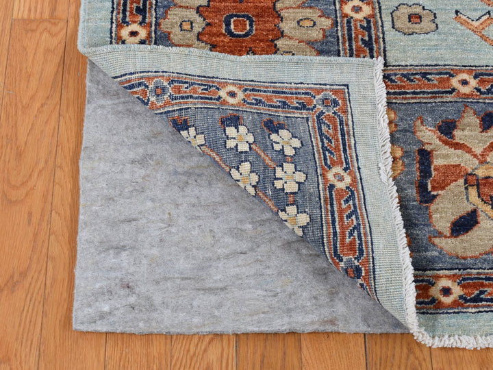8'2" x 10'0" New Hand Knotted Grey Wool Rectangle Oriental Rug - MOA10287053