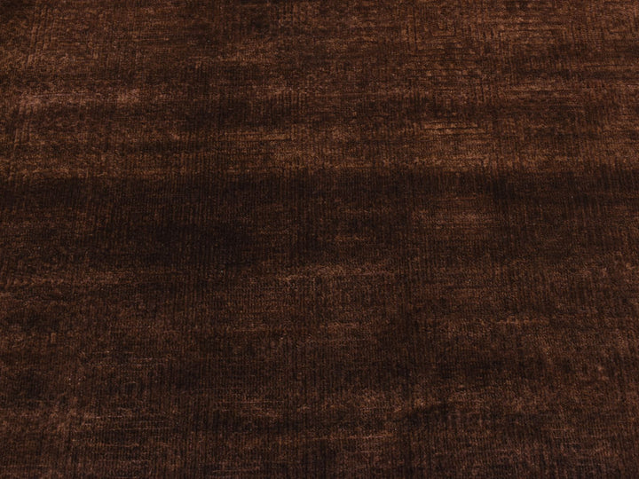4'0" x 5'8" New Hand Knotted Brown Wool & Silk Rectangle Oriental Rug - MOA10287183
