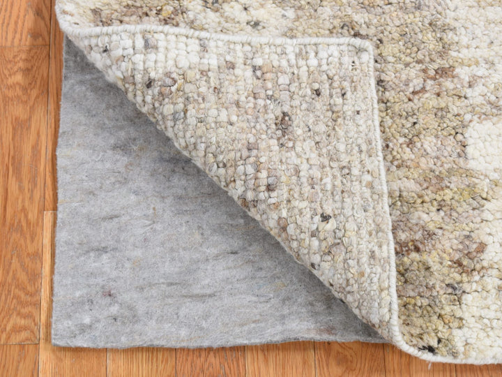 3'0" x 3'0" New Hand Knotted Brown Wool Rectangle Oriental Rug - MOA10287190