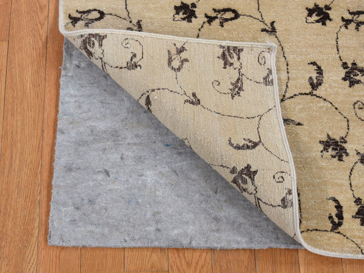 4'7" x 6'4" New Hand Knotted Beige Wool Rectangle Oriental Rug - MOA10287199