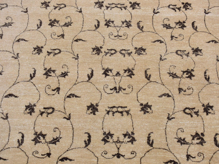 4'7" x 6'4" New Hand Knotted Beige Wool Rectangle Oriental Rug - MOA10287199