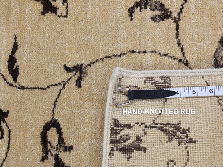 4'7" x 6'4" New Hand Knotted Beige Wool Rectangle Oriental Rug - MOA10287199
