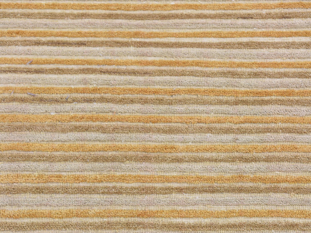 2'7" x 8'6" New Hand Knotted Beige Wool Runner Oriental Rug - MOA10287241