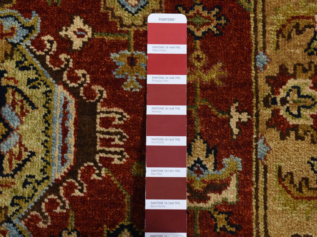2'9" x 9'9" New Hand Knotted Red Wool Runner Oriental Rug - MOA10287275