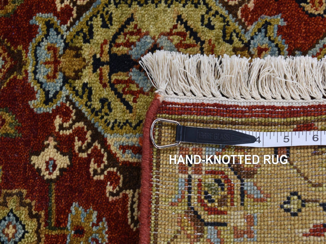 2'9" x 9'9" New Hand Knotted Red Wool Runner Oriental Rug - MOA10287275