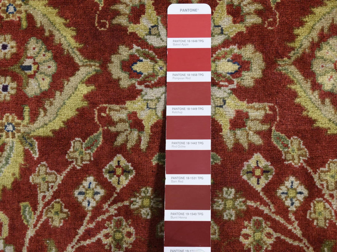 2'4" x 11'5" New Hand Knotted Red Wool Runner Oriental Rug - MOA10287305