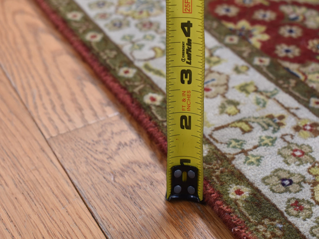 2'4" x 11'5" New Hand Knotted Red Wool Runner Oriental Rug - MOA10287305