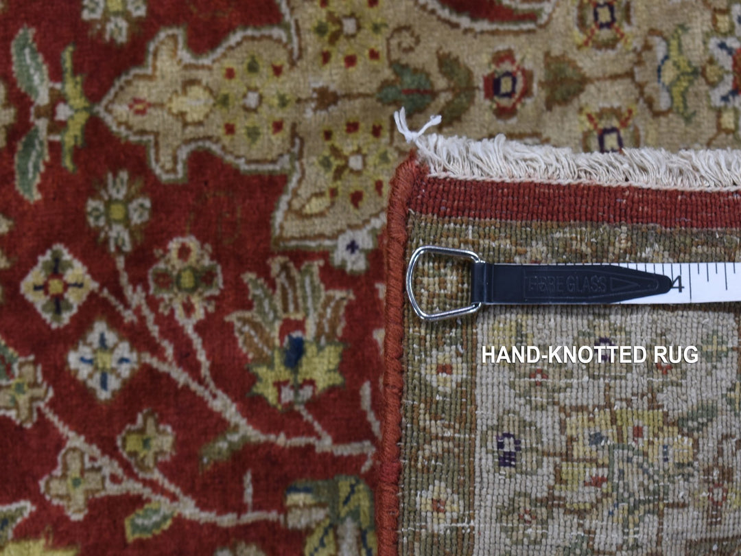 2'4" x 11'5" New Hand Knotted Red Wool Runner Oriental Rug - MOA10287305