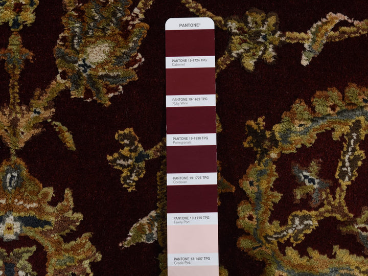 5'1" x 7'1" New Hand Knotted Red Wool & Silk Rectangle Oriental Rug - MOA10287320