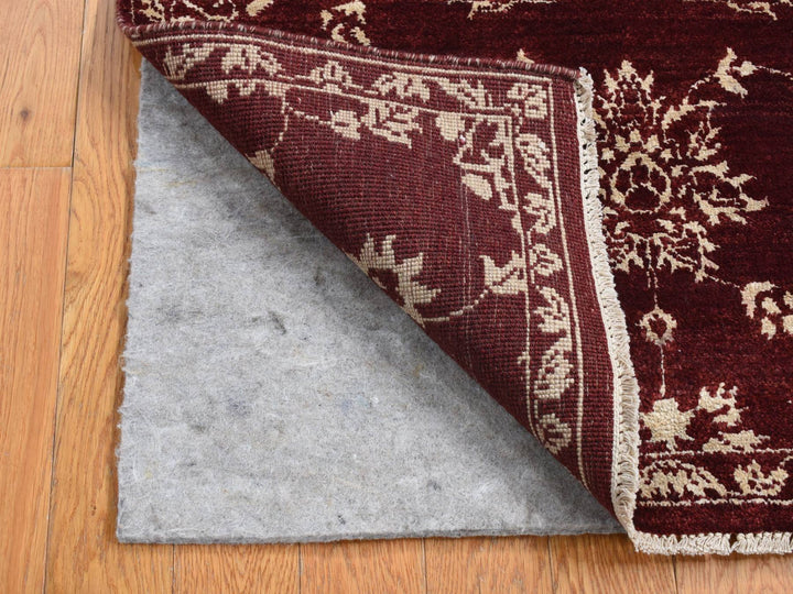 2'8" x 6'0" New Hand Knotted Red Wool Runner Oriental Rug - MOA10287354