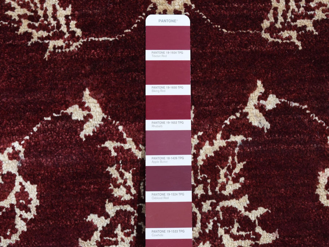 2'8" x 6'0" New Hand Knotted Red Wool Runner Oriental Rug - MOA10287354