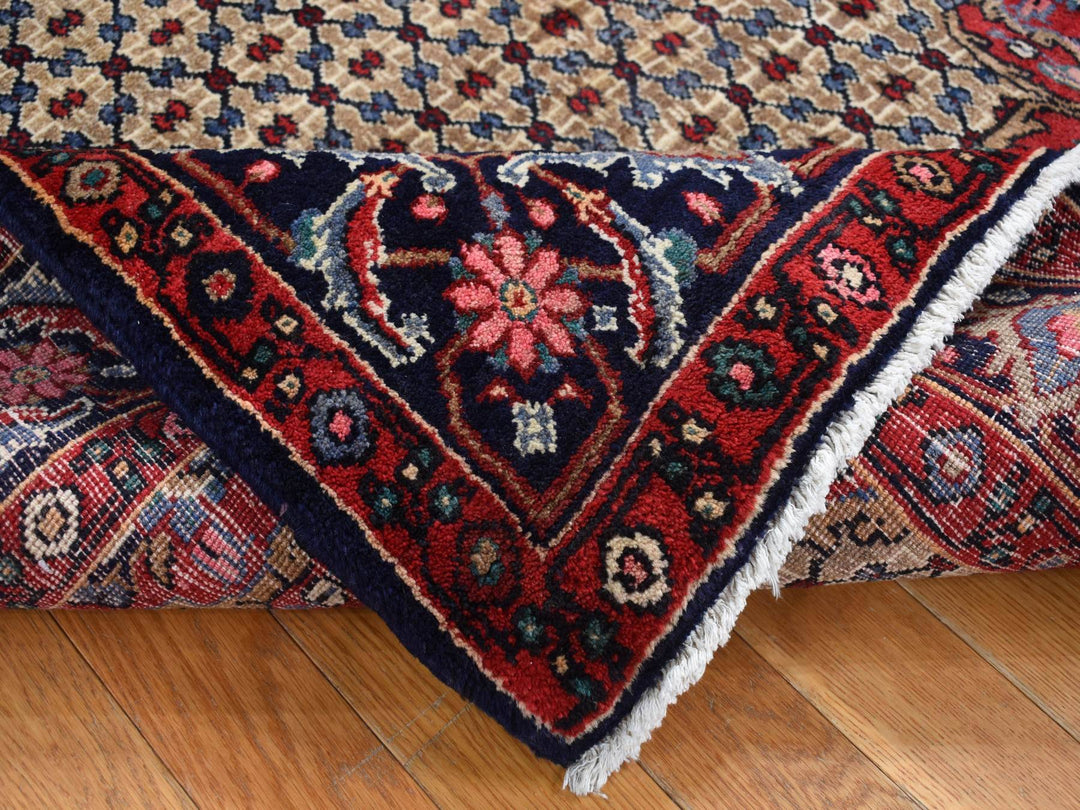 4'4" x 7'9" New Hand Knotted Brown Wool Rectangle Oriental Rug - MOA10287384