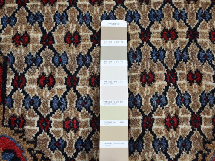 4'4" x 7'9" New Hand Knotted Brown Wool Rectangle Oriental Rug - MOA10287384
