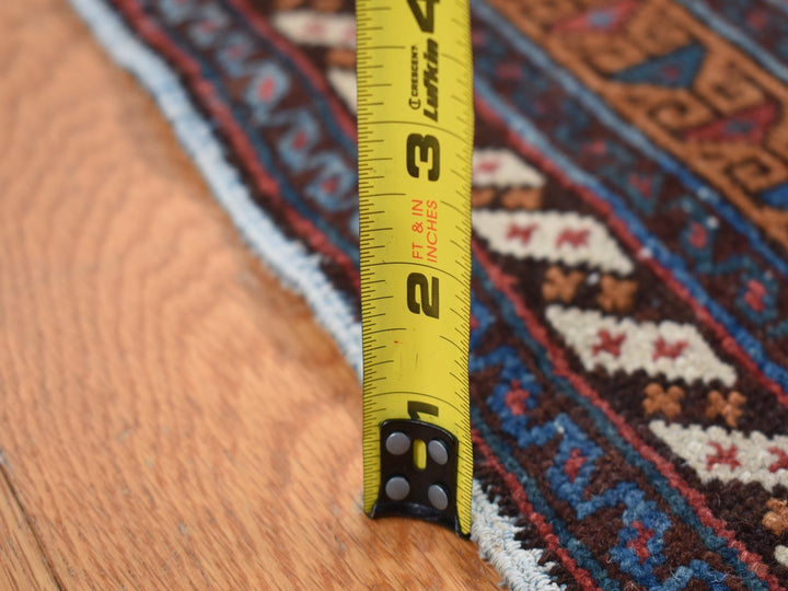 4'4" x 6'10" Vintage Hand Knotted Blue Wool Rectangle Oriental Rug - MOA10287404