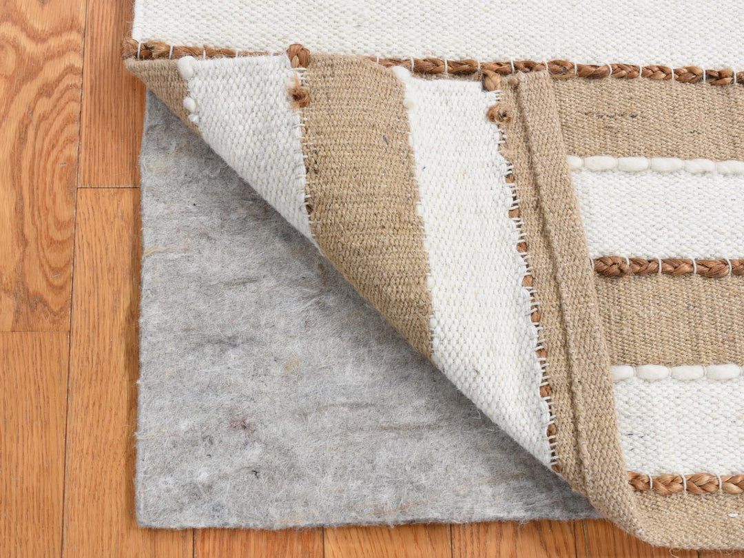 2'0" x 3'0" New Hand Knotted Brown Wool Rectangle Oriental Rug - MOA10287416