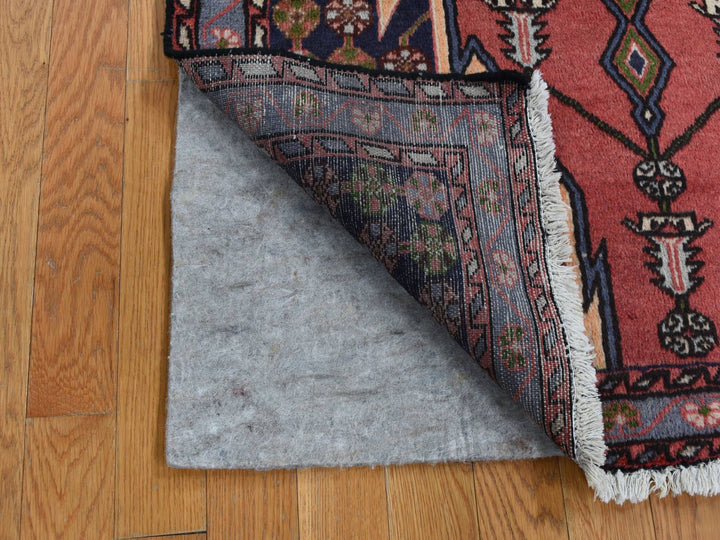 3'5" x 5'0" New Hand Knotted Red Wool Rectangle Oriental Rug - MOA10287432