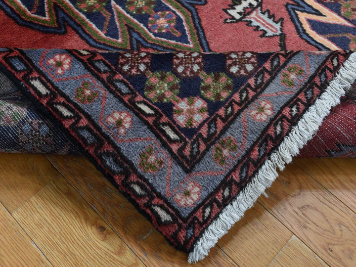 3'5" x 5'0" New Hand Knotted Red Wool Rectangle Oriental Rug - MOA10287432