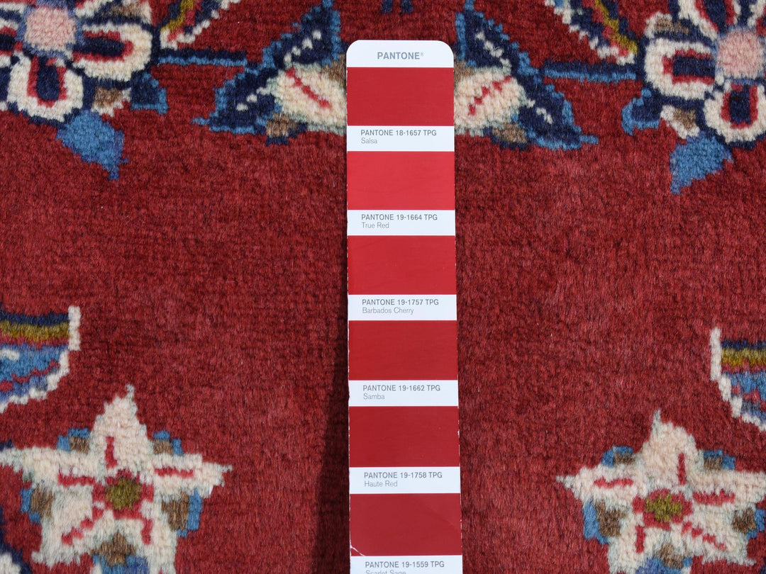 3'0" x 4'9" New Hand Knotted Red Wool Rectangle Oriental Rug - MOA10287435