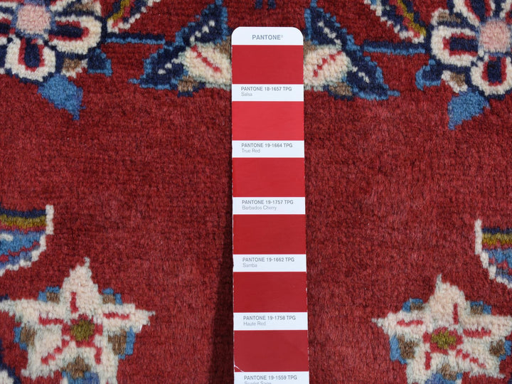 3'0" x 4'9" New Hand Knotted Red Wool Rectangle Oriental Rug - MOA10287435
