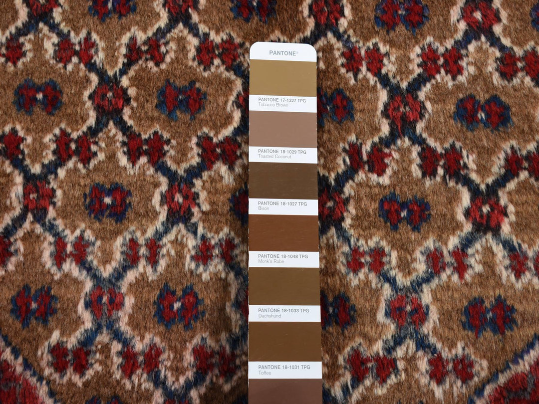 5'0" x 9'6" New Hand Knotted Brown Wool Runner Oriental Rug - MOA10287456