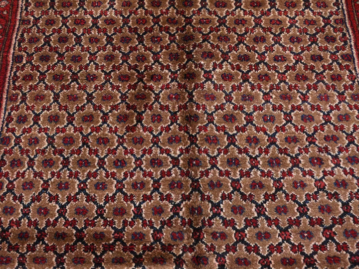 5'0" x 9'6" New Hand Knotted Brown Wool Runner Oriental Rug - MOA10287456